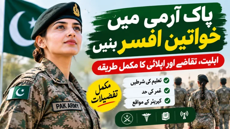 Pak Army Female Officer Jobs Eligibility Requirements & How to Apply