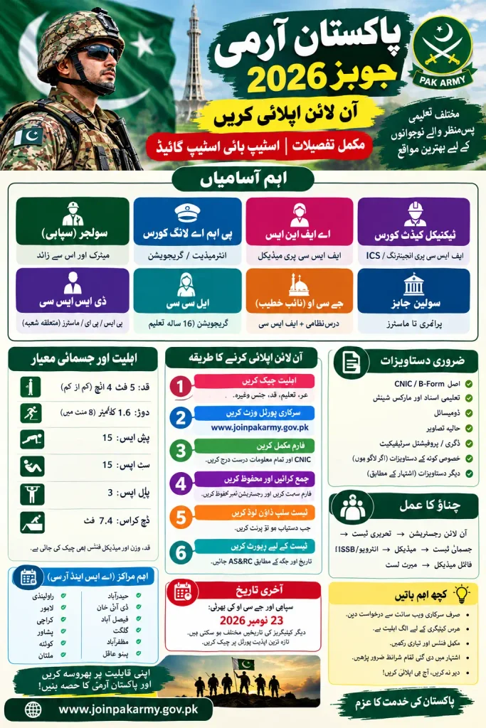Www.joinpakarmy.gov.pk 2026 Jobs Apply Online Full Details Step By Step